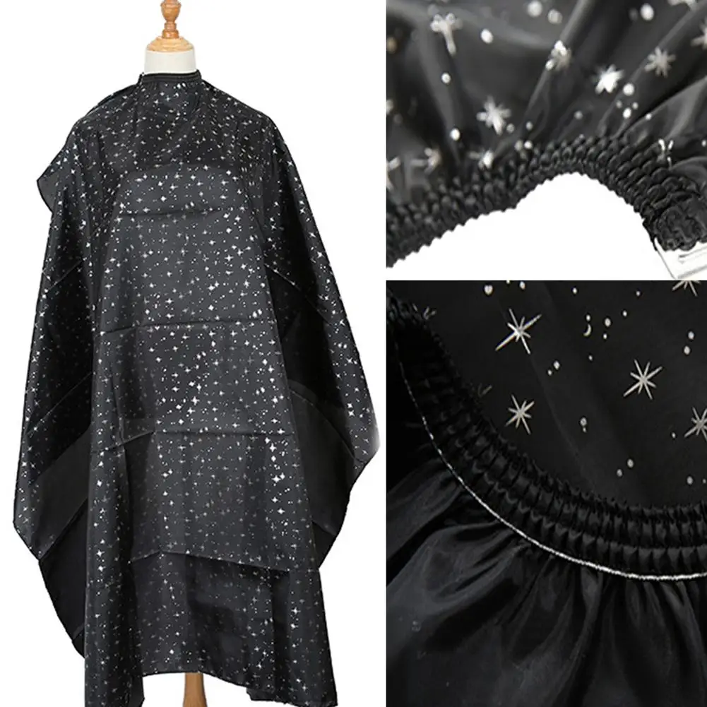

2019 Haircut Hairdressing Barber Cloth Star Print Pattern Apron Polyester Cape Hair Styling Design Supplies Salon Barber Gown