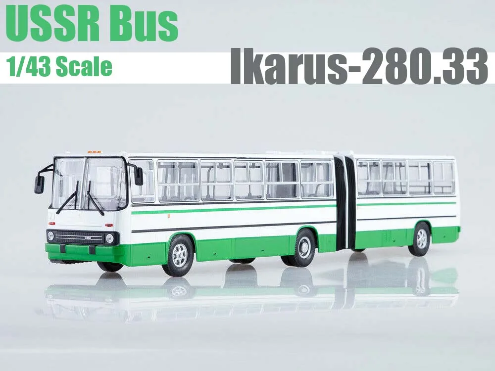 

NEW Editions Collections EAC 1:43 Ikarus 280.33 USSR Bus White/Green SOVA Diecast model for Collection