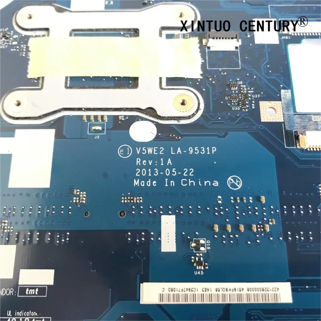 

NBV9E11001 NB.V9E11.001 V5WE2 LA-9531P for ACER E1-572 E1-572G V5-561G notebook motherboard CPU i3 4010U/4030U 100% test working