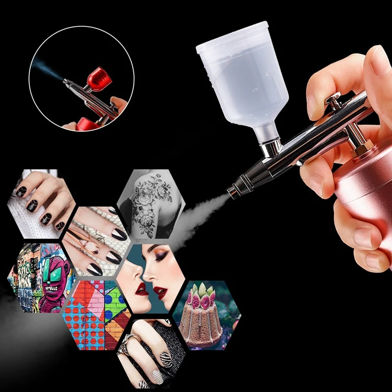 melhor Multi-purpose Mini Airbrush Conjunto Bomba De Pulverizador Gen Caneta Compressor De Ar Kit Portátil Conjunto De Escova De Ar Arte Pintura Spray Modelo