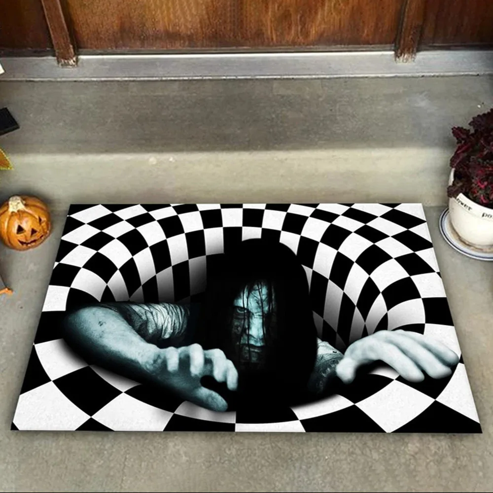 Horror Halloween Doormats Skulls 3D printing Mat/Rug kitchen Mat Nordic Flannel Home Decor Large Carpets for Living Room Bedroom | Дом и сад