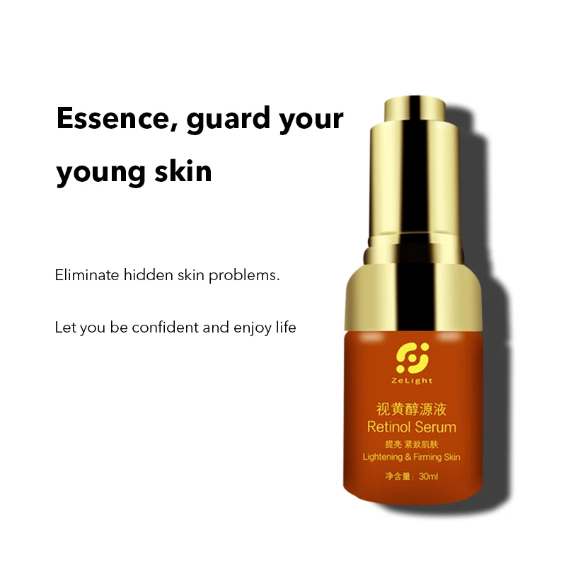 Retinol Facial Serum Hyaluronic Acid Vitamins C Whitening Anti Aging Wrinkle Skin care Black Dots Vitamina E Essence for Face