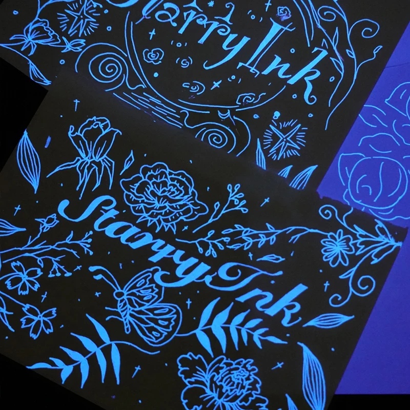 Невидимые светящиеся флуоресцентные прозрачные Звездные чернила | Дом и сад