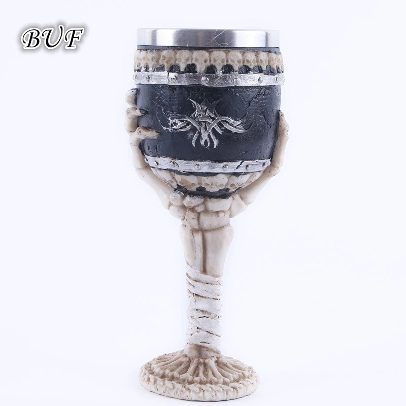 3D резиновая ручная кружка скелетоны металлическая из нержавеющей стали с