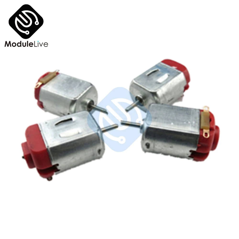 R130 DC Тип двигателя 130 хобби микромоторы 3-6 в DC 0,35-0.4A 8000 об/мин