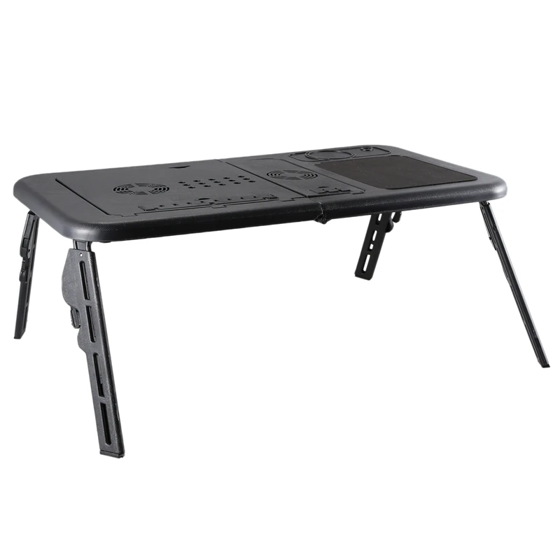 

Portable Foldable Adjustable Folding Table for Laptop Desk Computer Mesa Para Notebook Stand Tray for Sofa Bed Black