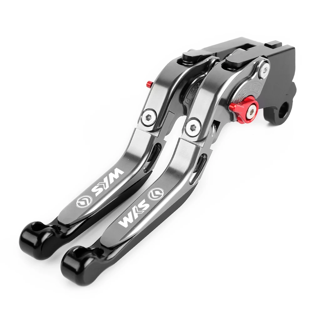 Titanium BK Аксессуары для мотоциклов CNC алюминиевые регулируемые складные тормозные рычаги сцепления для Sym MAXSYM 400 400i 600 600i MAXSYM400i 600i - Цвет: Titanium BK