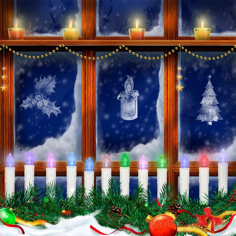 10 шт. светодиодные свечи на батарейках 12 цветов | Дом и сад