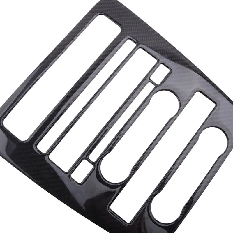 

Control CD Panel Cover Trim Black Parts For Ford Mustang 09-13 Carbon Fiber