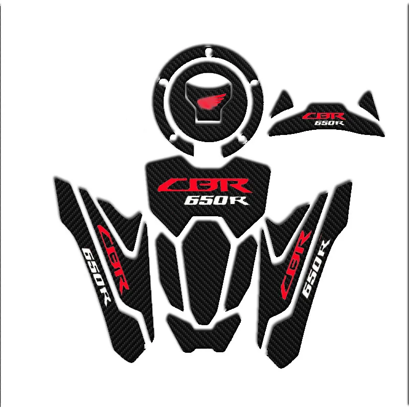 Наклейка на мотоцикл 3D углеродная наклейка бак с газовой крышкой защитная