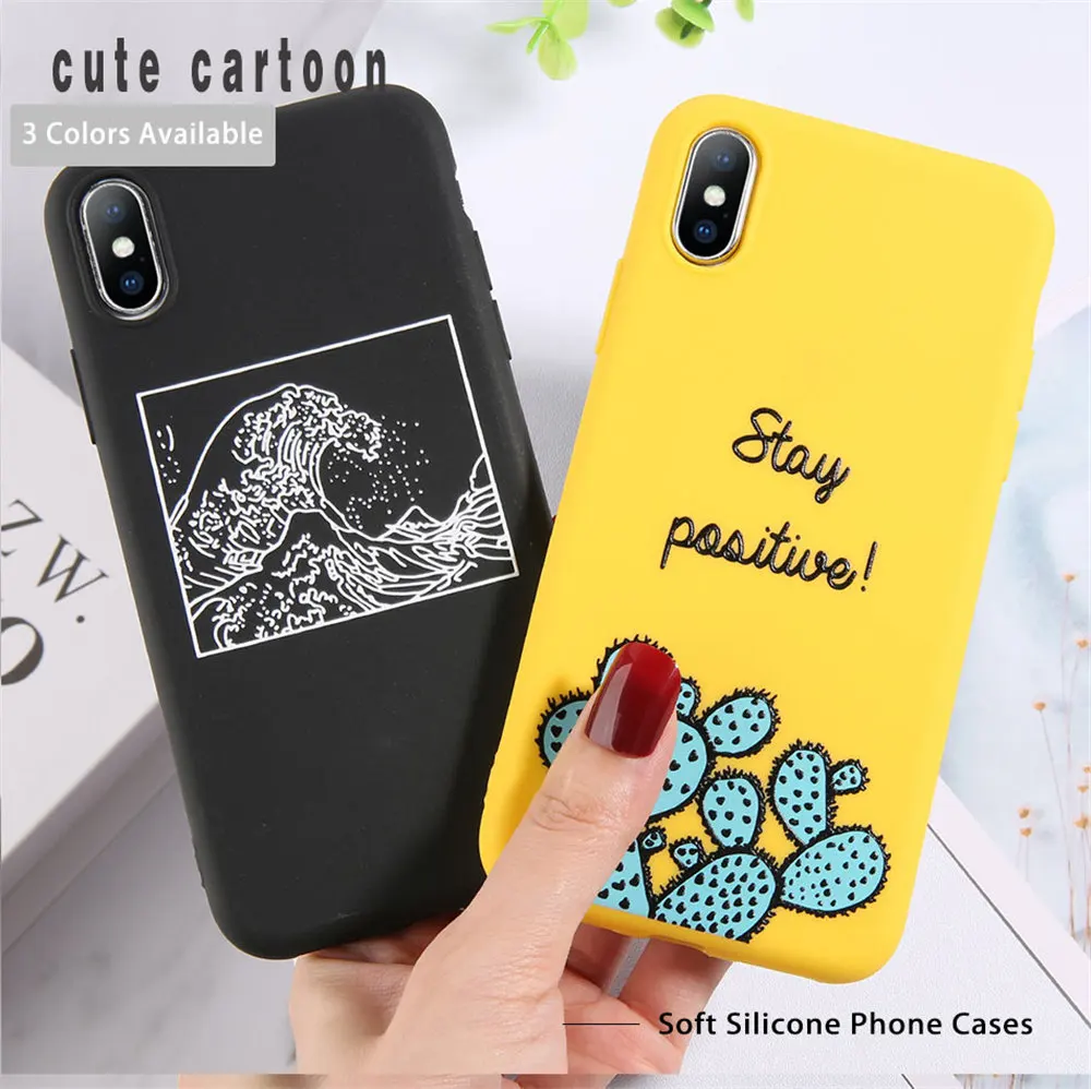 Lovebay милый авокадо чехол для телефона в форме кактуса для iPhone 11 Pro XR X XS Max 7 8 6 6s Plus 5 5S SE волн Корона силиконовая Мягкая задняя крышка