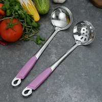 stainless steel lagre ladle anti scalding spoon colander for hot pot multifunctional soup spoons