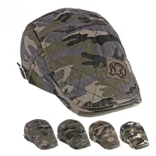 2021 Spring Autumn Camouflage Berets Hats Men Women Herringbone Caps Washed Cotton Newsboy Cap Cabbi