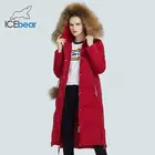 ICEbear 2021 зимняя женская куртка женская куртка с меховым воротником ветрозащитная и теплая куртка модная женская одежда GWD20263D