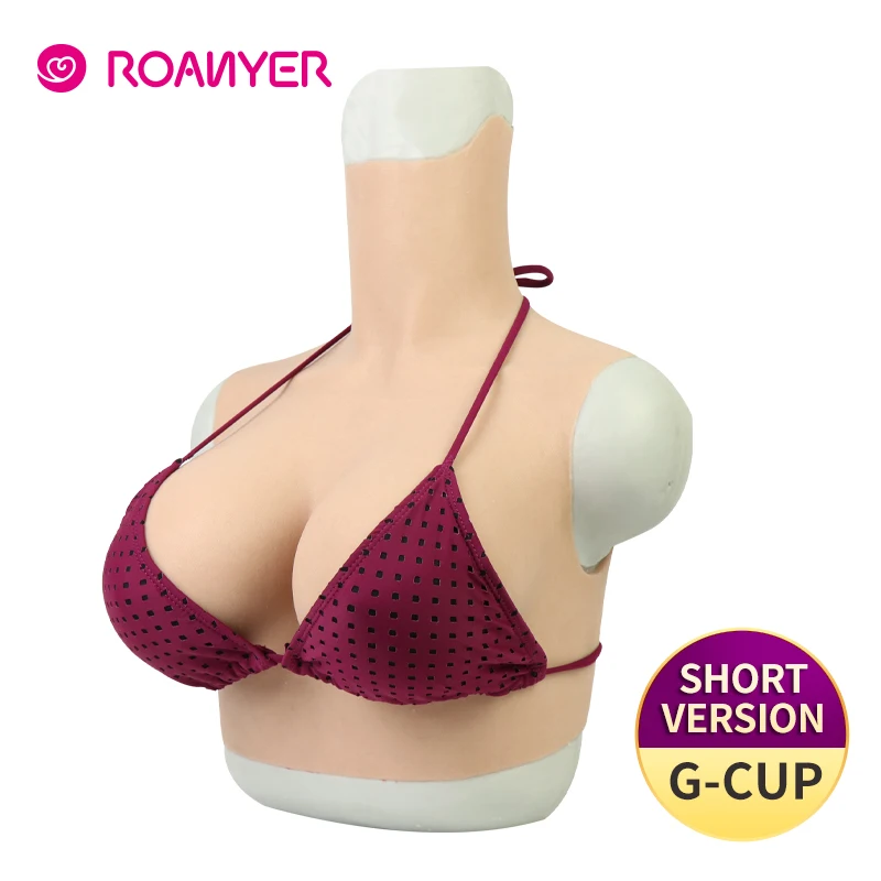 Roanyer короткие G чашечка груди фальшивые зверь формы в реалистичный Эластичный