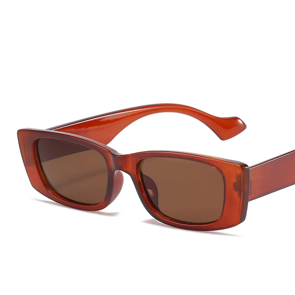 

Rectangle Small Vintage Sunglasses Women 2021 Brand Luxury Designer Sun Glasses Retro Tinted Color Lens Crystal Eyeglasses UV400