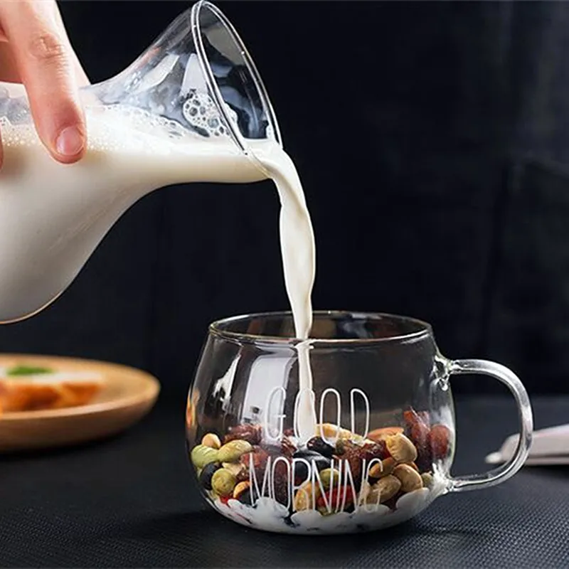 1 шт. чашка для кофе с надписью Good Morning черного и белого цвета термостойкие