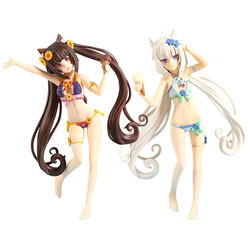 Nekopara Chocolat & Vanilla Bikini Mizugi мороженое ver.Sexy Girl ПВХ Аниме Фигурка Модель Кукла игрушки