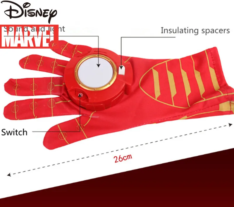 

Newest Iron Man Toys Anime The Avengers Ironman Glove Emitter Sound Light Action Figures Creative Toys Chirstmas Gifts