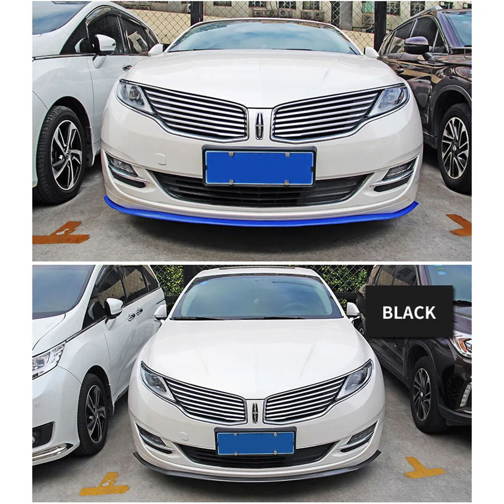 Авто аксессуары автомобильный карбоновый передний бампер для губ разветвитель