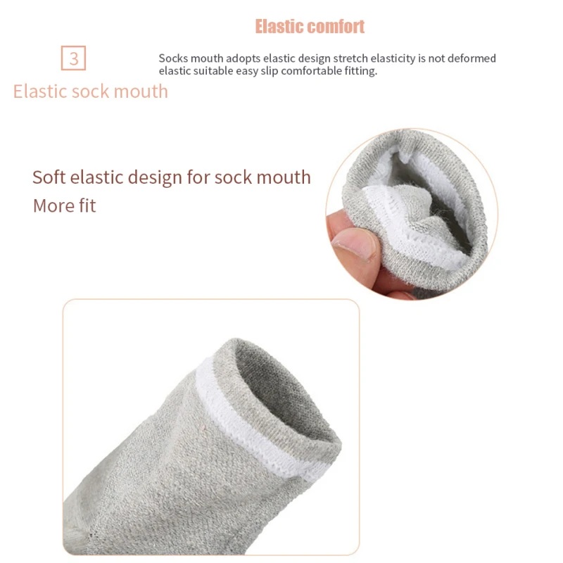 

1 Pair Silicone Moisturizing Gel Liners Foot Heel Socks Foot Care Anti-cracking Anti-slip Exfoliator Foot Rupture Repair Socks