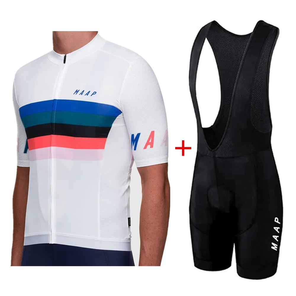 

Maap Aero tight Cycling Jersey kit White lightweight Pro Race fit High quality Bicycle Sportswear Suit Maillot Ciclismo hombre