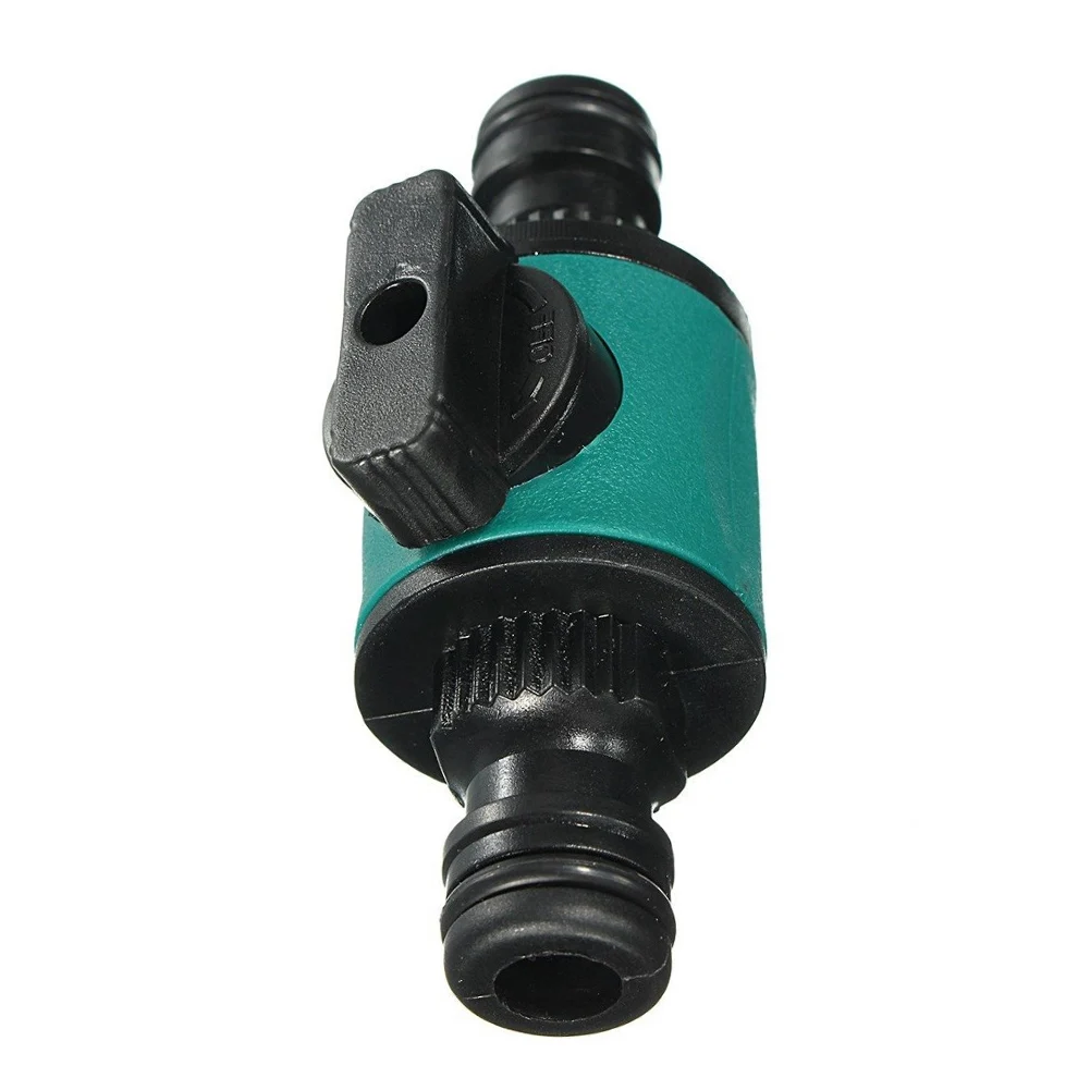 

1/2'' Faucet Joint Adapter Water Pipe Green Shut-off Nonslip Garden Hose Connector