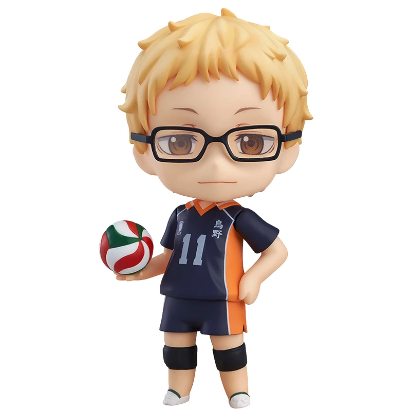 

Haikyuu! Фигурка Модели Tsukishima Kei Q version, Аниме фигурки, ПВХ модель, Мультяшные игрушки, Аниме подарок, коллекционные модели, украшения
