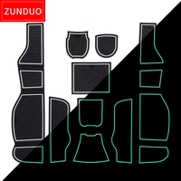 zunduo anti slip gate slot cup mat for benz cla c117 w117 accessories 2014 2018 180 200 220 250 amg 45 rubber door mats pad