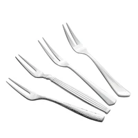 stainless steel kitchen bar supply tableware fruit fork cutlery set