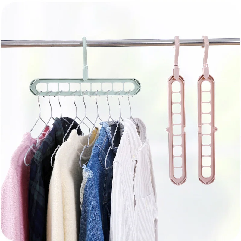 

Thours 1Pc Space Saving Hanger Magic Pink/Green Clothes Hanger Hook Closet OrganizerModern Home Wardrobe Clothing Storage Rack