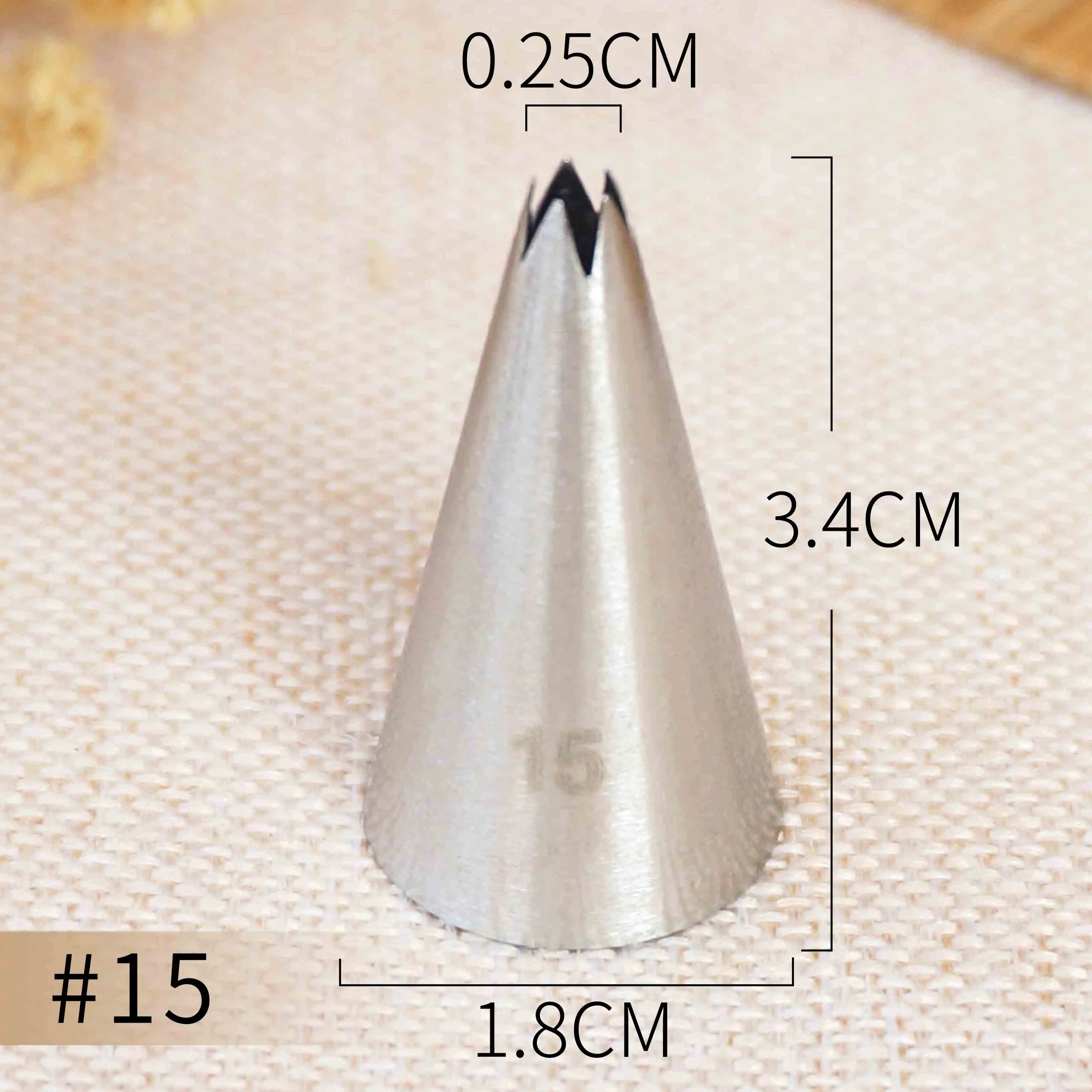 Насадка для глазировки #15 маленького размера кондитерский наконечник украшения