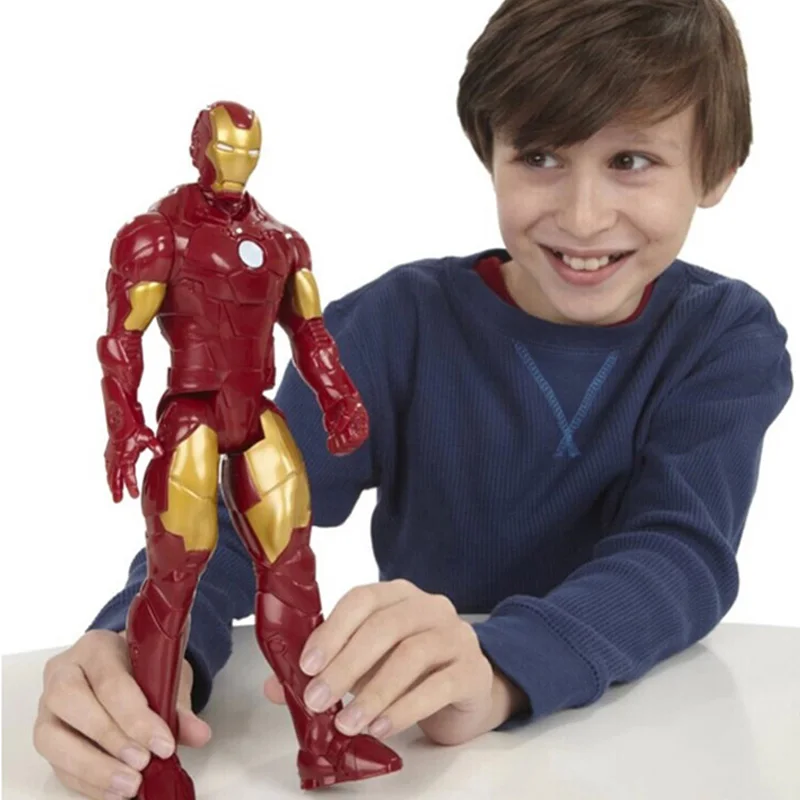 Экшен-фигурки Hasbro, игрушки Marvel, фигурки супергероев из фильма «Мстители: Финал» — Тор, Капитан Америка, Танос, Росомаха, Человек-паук, Железный человек, размер 30 см