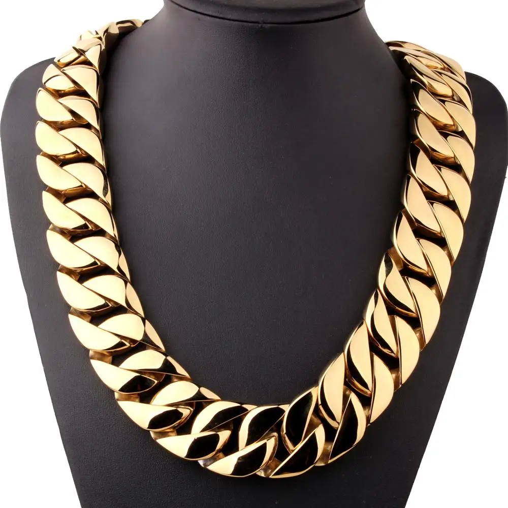 

Heavy Hot Stainless Steel Cuban Curb Link Chain Sporty Men's Women's Necklace/Bracelet Unisex's New Jewelry 7-40inch Cool Gift