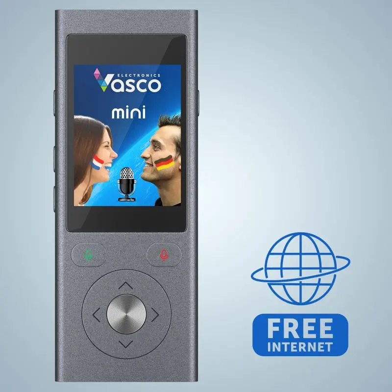 Голосовой переводчик VASCO MINI2 встроенная SIM карта Wi Fi 4G бесплатный интернет