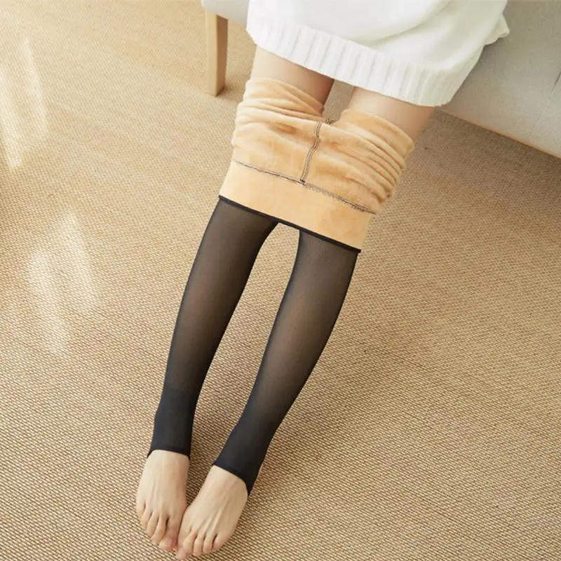 

New Winter thicken 320g Warm Black Imitation Skin Panty Women Pantyhose Sexy Women Tights Thick Rajstopy collant femme stocking