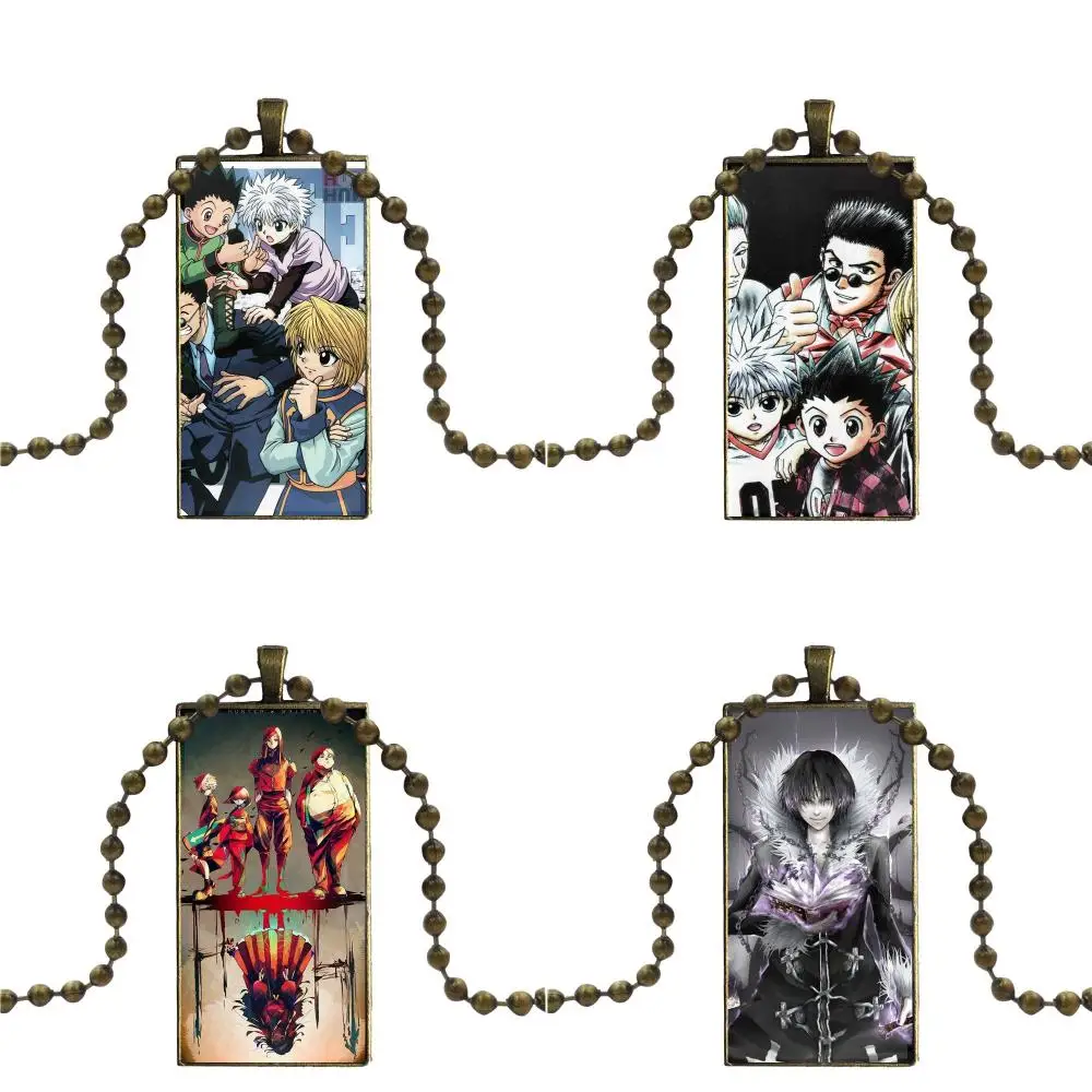 Для девочек Охотник х Лицензия стеклянный подвесной брелок ожерелье
