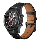 Ремешок из натуральной кожи 22 мм для Ticwatch Pro3 Pro2020, сменный ремешок для часов Ticwatch Pro, GTX