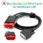 OBDII 16 pin Светодиодный основной кабель подходит для VD DS150E CDP pro OBD2 кабель obd 16pin тестирование кабеля multidiag pro USB кабель
