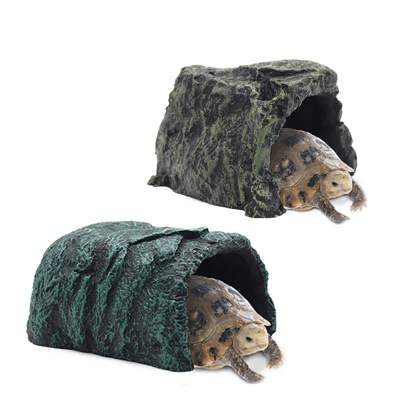 

Reptile supplies rock bark beautification nest breeding box set decorative lizard to guard the palace avoiding the cave-like
