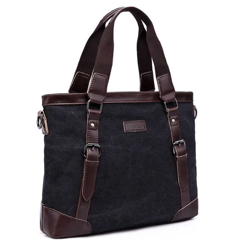 Деловая Холщовая Сумка ручная сумка мессенджер двойного назначения Корейская