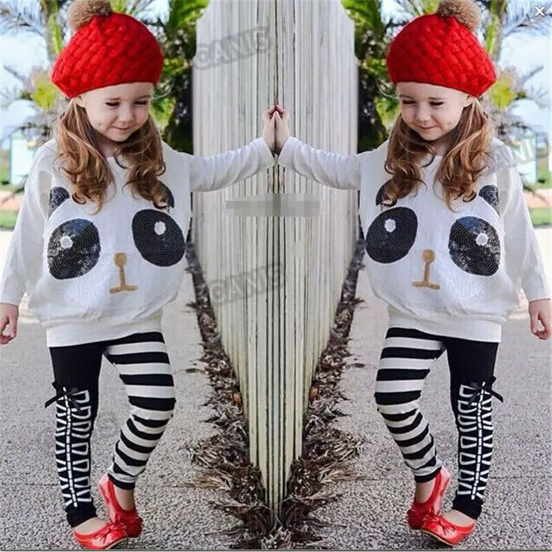 2 шт. детские брюки в полоску с длинным рукавом|Комплекты одежды| |