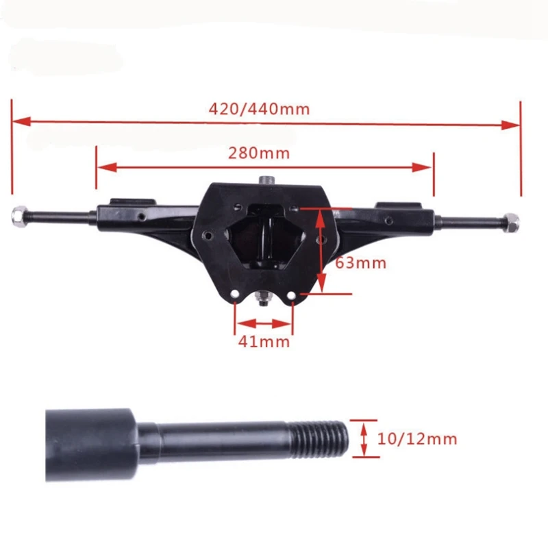 

17 Inches Electric Skateboard Truck Aluminum Gasket Motor Trucks Electric Skateboard Bridge Riser Pad Longboard Bridge