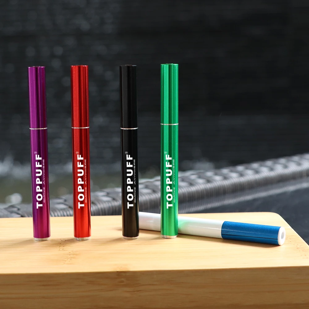 Трубка для курения трав мундштук Алюминий один нападающий 78 мм металла табак