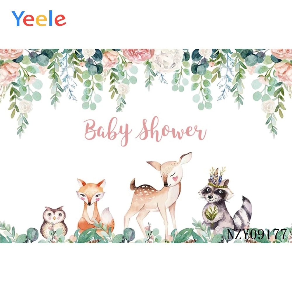 

Jungle Safari Party Baby Show Photo Backdrop Animals Forest Photography Background Happy Birthday Theme Party