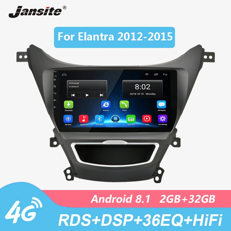 Jansite RDS DSP 9 &quotАвтомагнитола для hyundai Elantra 2012-2015 Android 36EQ 2G + 32G сенсорный экран