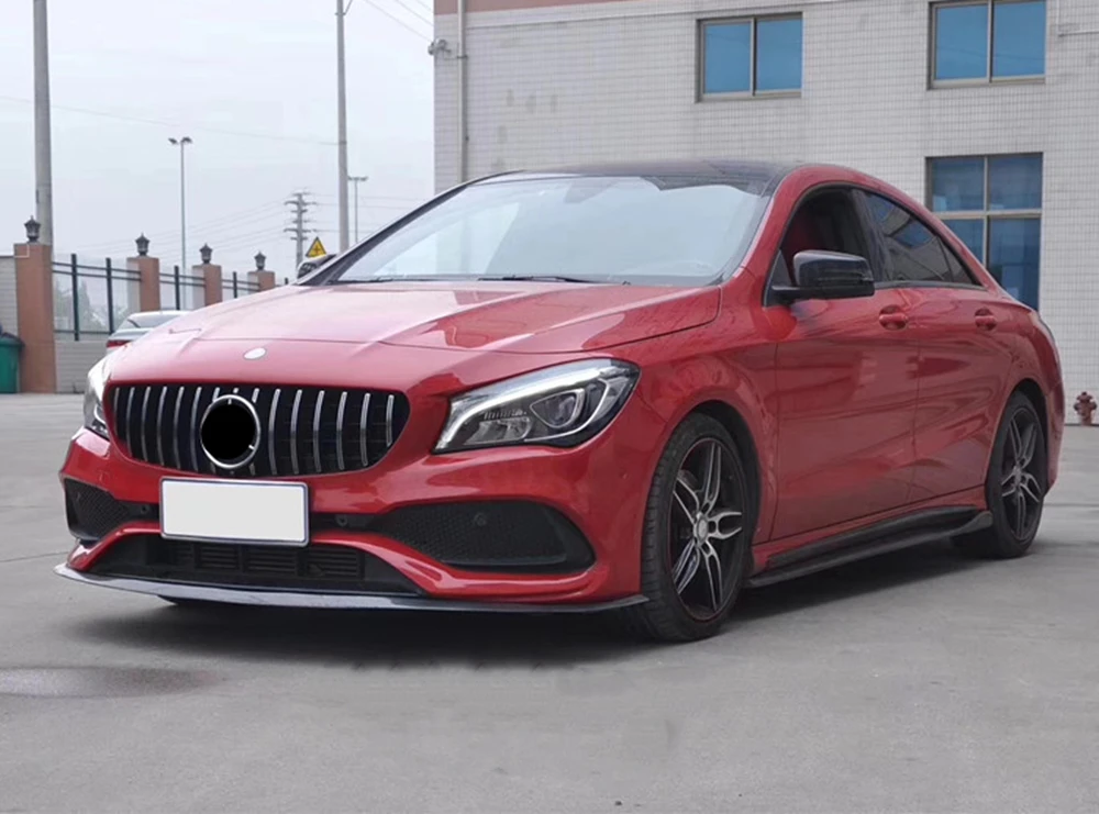 

Black GT R Panamericana Front Grille For Mercedes Benz CLA W117 CLA200 CLA250 CLA45 2017 2018 Car Racing Grills