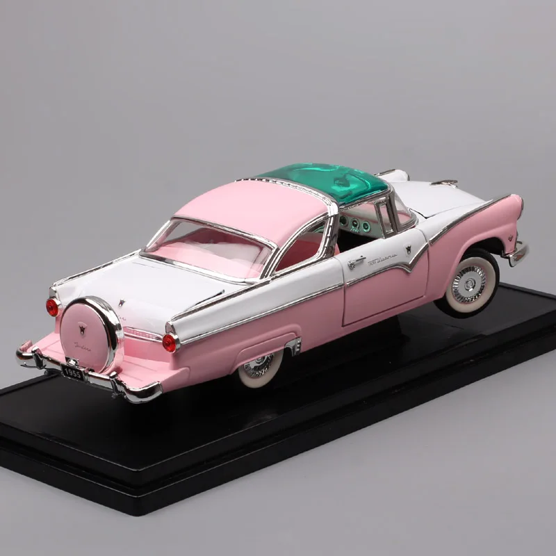 Детский 1:18, большой автомобиль, 1955, Форд Фэрлейн, корона, Вик, Виктория, седан, литые модели автомобилей, транспортные средства, игрушки, автомобильный Миниатюрный