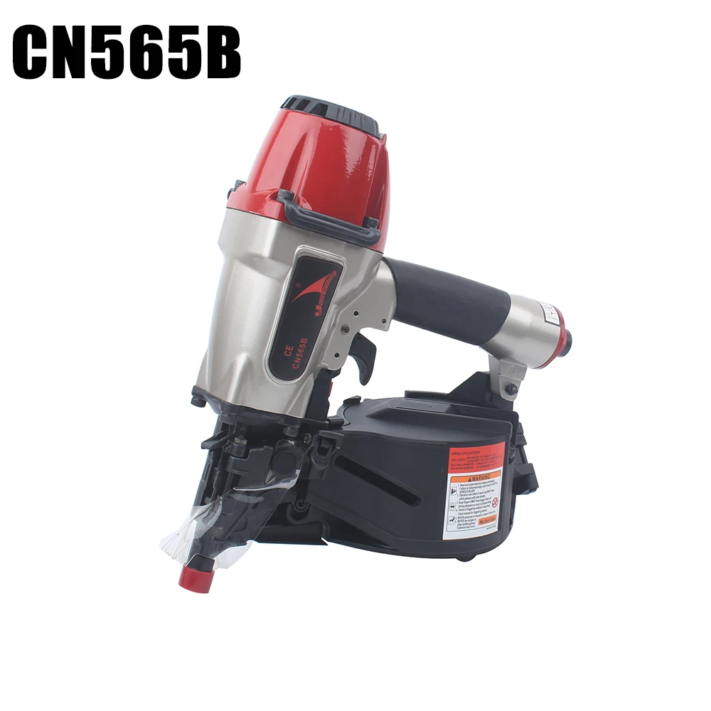 Quality YOUSAILING CN565B Pneumatic Construction Coil Nailer Roll Nail Gun Nail Depth Adjustable