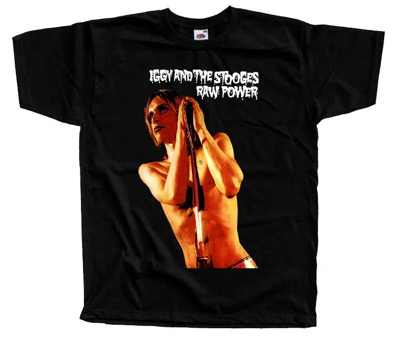 

The Stooges - Raw Power, album, Iggy Pop, David BowieT-SHIRT DTG (BLACK) S-5XL